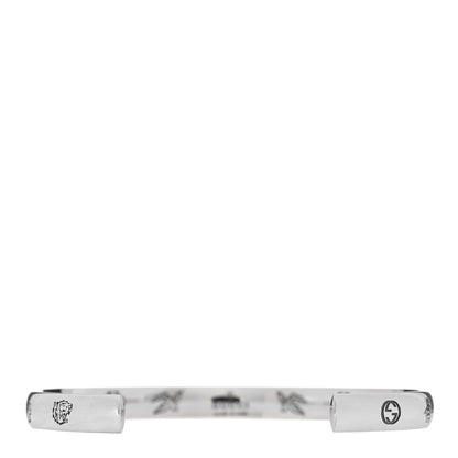 Gucci Sterling Silver Narrow Blind for Love Cuff Bracelet 2 of 3