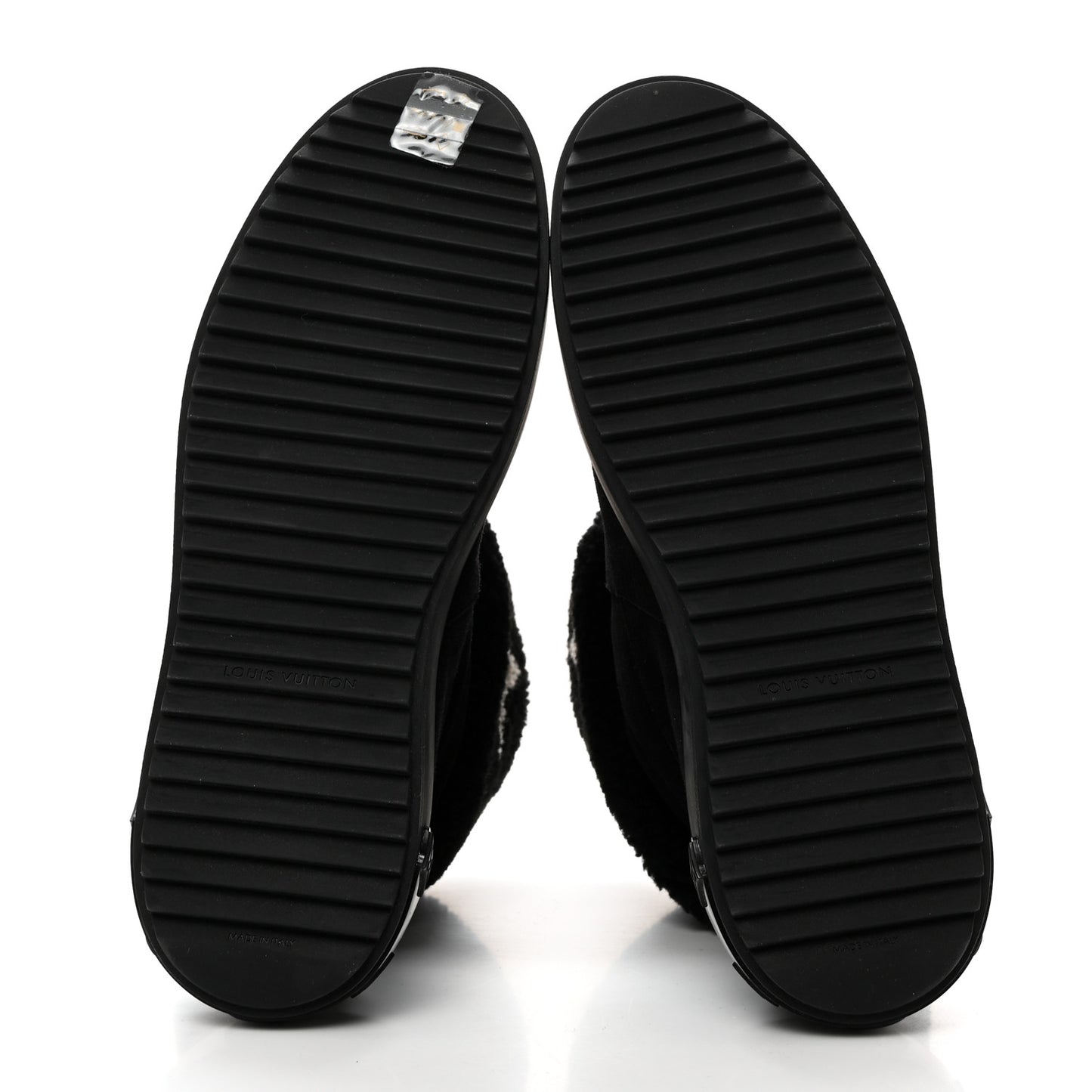 Suede Calfskin Shearling Snowdrop Flat Ankle Boot 41 Black