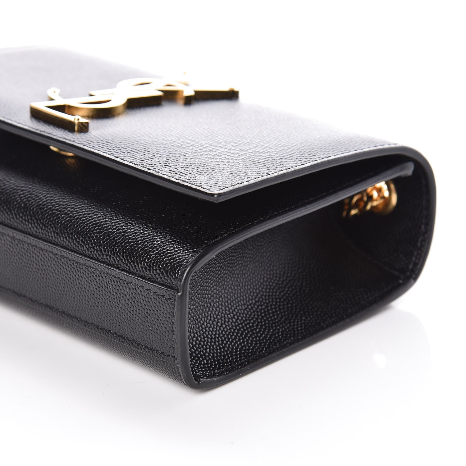 Saint Laurent Grain De Poudre Small Monogram Kate Satchel Black 8 of 8