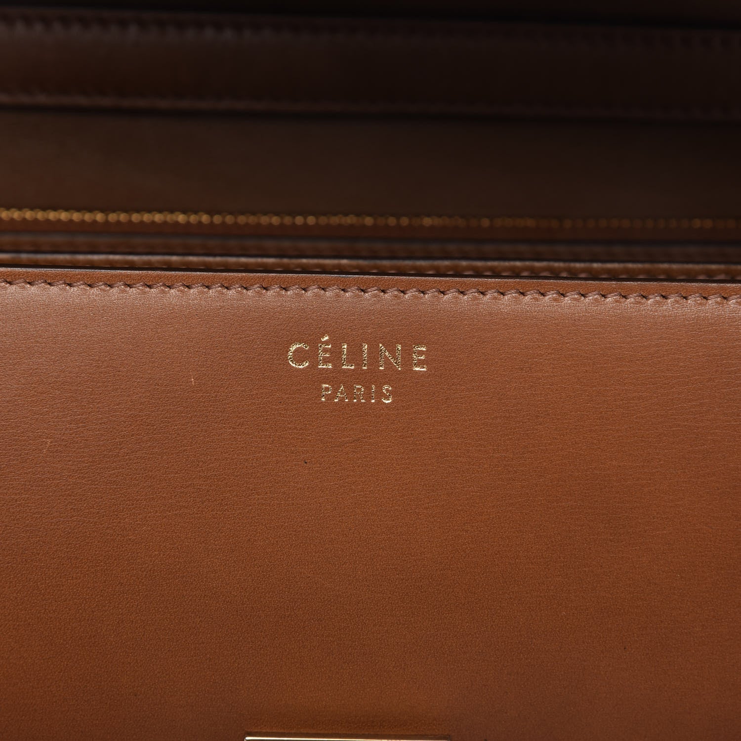 Celine Box Calfskin Medium Classic Box Flap Bag Camel 8 of 14