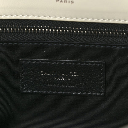 Saint Laurent Crinkled Calfskin Matelasse Monogram Medium Niki Chain Satchel Ivory 6 of 9