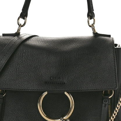 Chloe Calfskin Small Faye Day Shoulder Bag Black 7 of 9