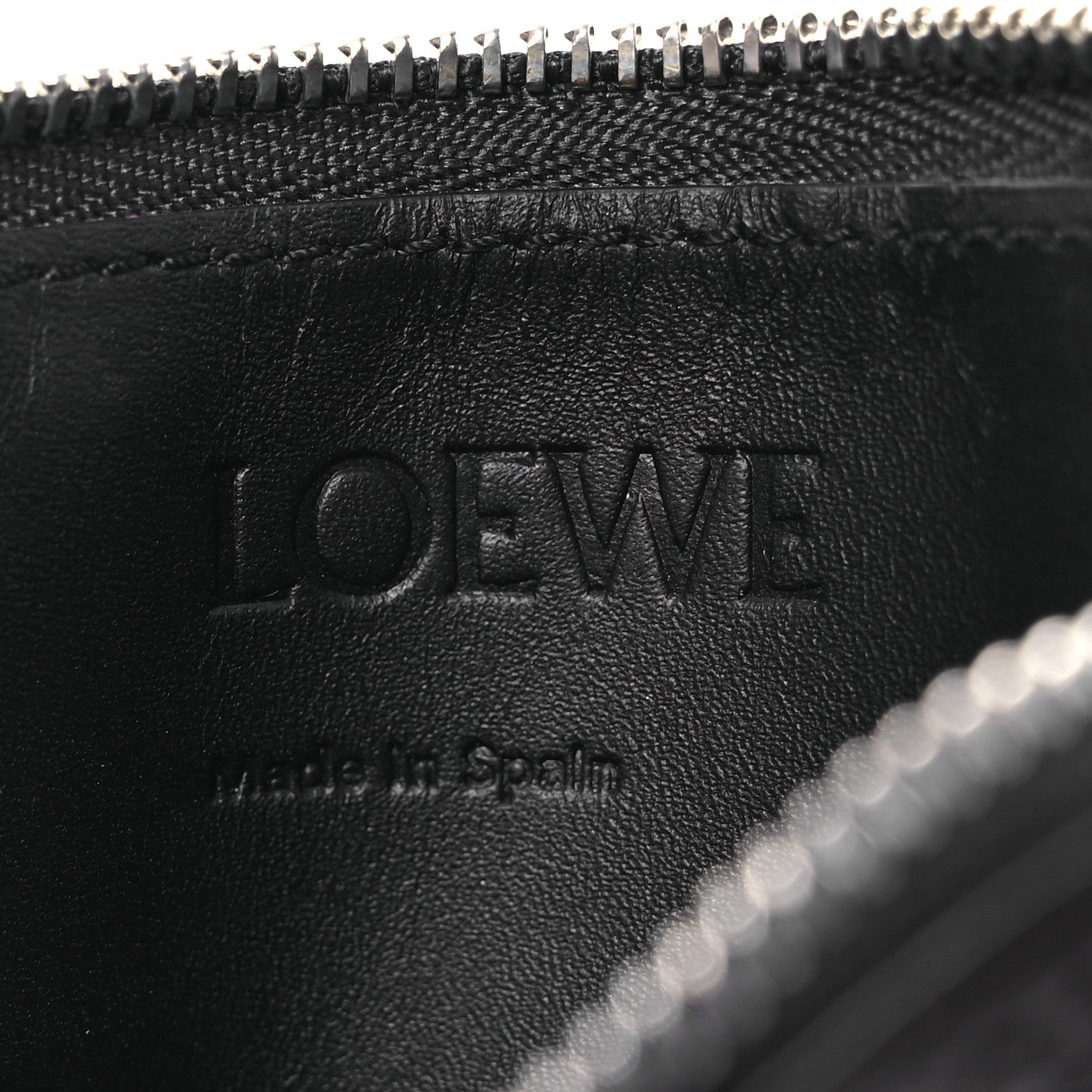 Loewe Calfskin Puzzle Colorblock Coin Card Holder Midnight 6 of 7
