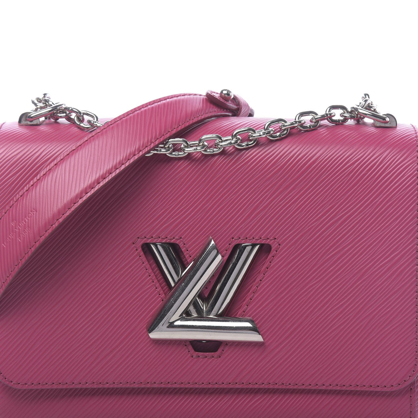 Epi Twist Shoulder Bag MM Fuchsia