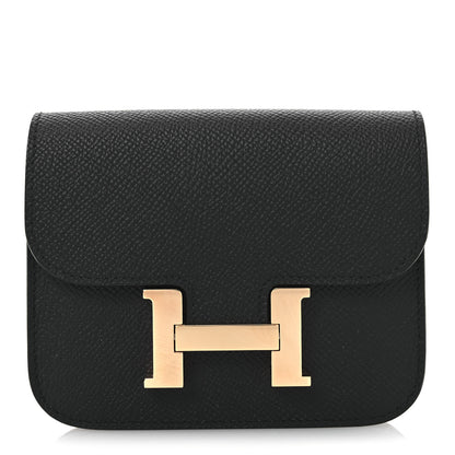 Hermes Epsom Constance Slim Wallet Black 1 of 9