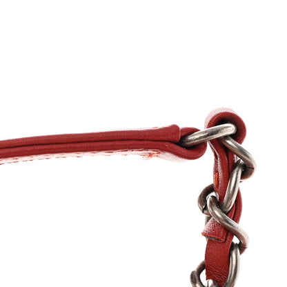 Chanel Iridescent Calfskin Jumbo In the Mix Double Flap Red 14 of 14