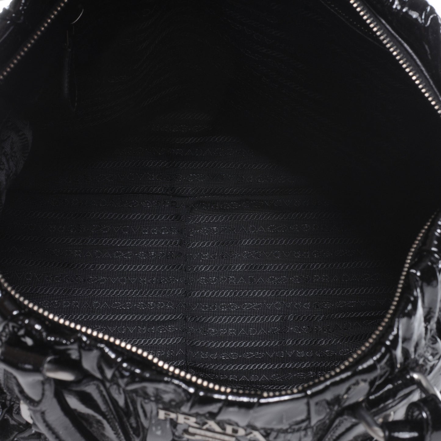 Vernice Gaufre Tote Black