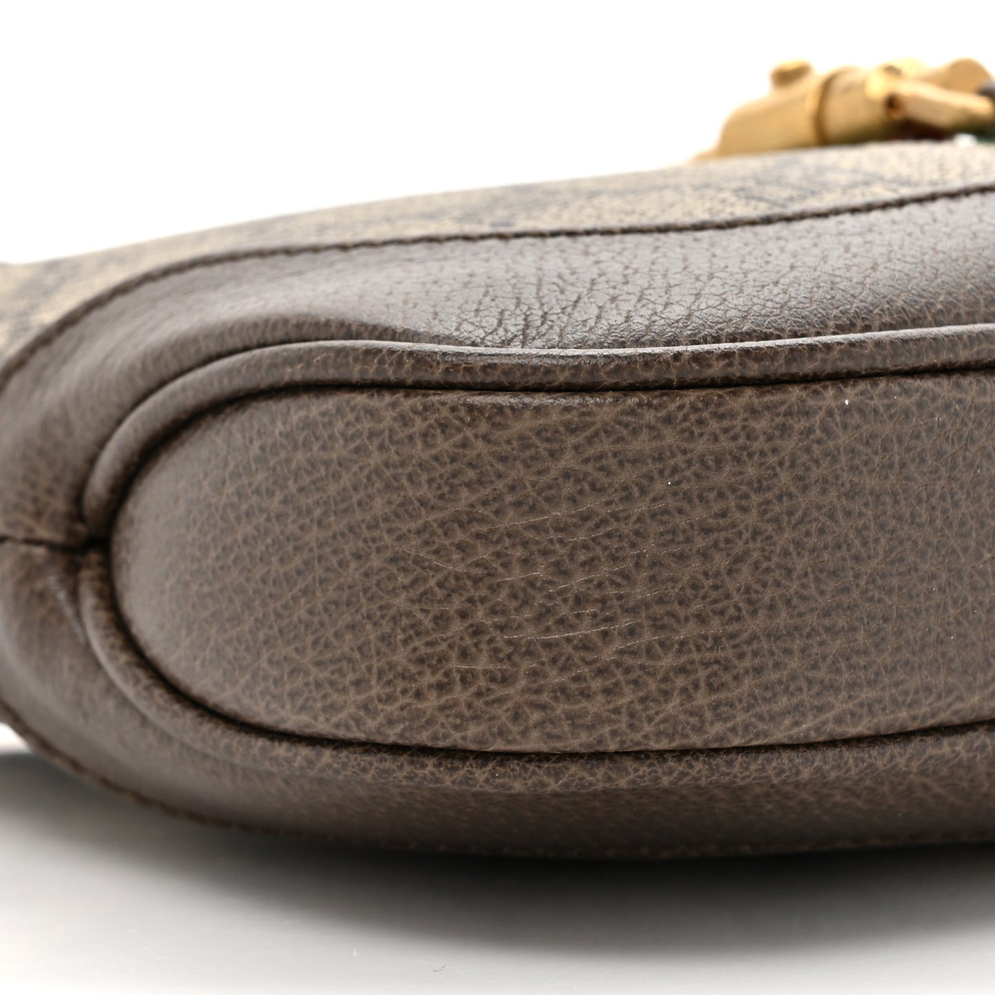 X BALENCIAGA BB Supreme Monogram Calfskin Web Mini Jackie 1961 Hobo Beige Ebony