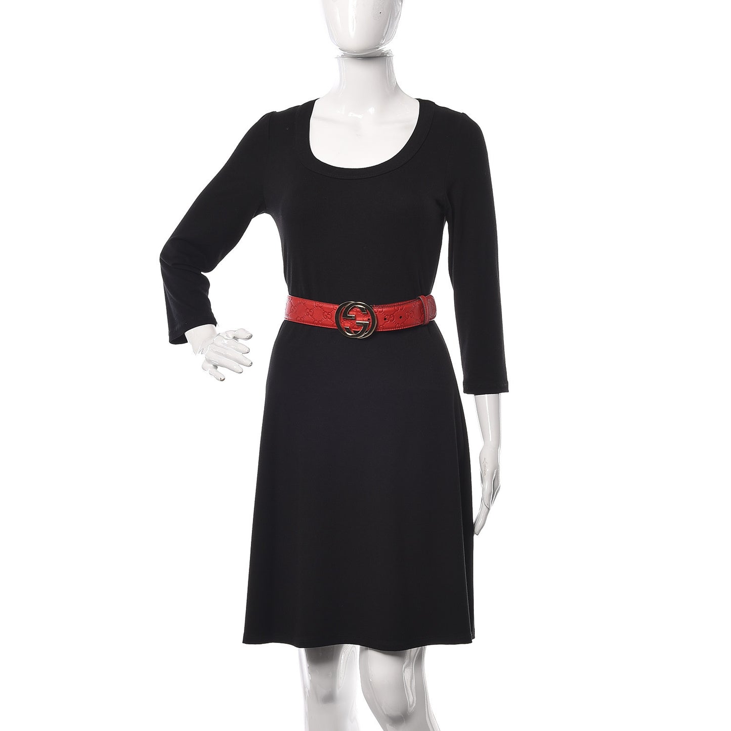 Guccissima Signature Interlocking G 40mm Belt 85 34 Red