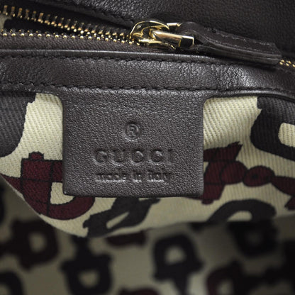 Gucci Guccissima Large Horsebit Chain Hobo Brown 7 of 9