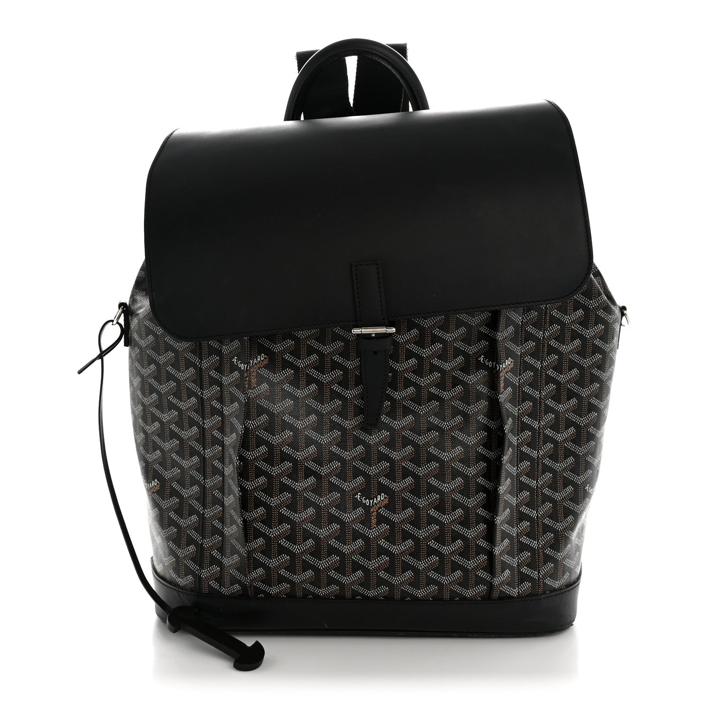 Goyardine Calfskin Alpin MM Backpack Black
