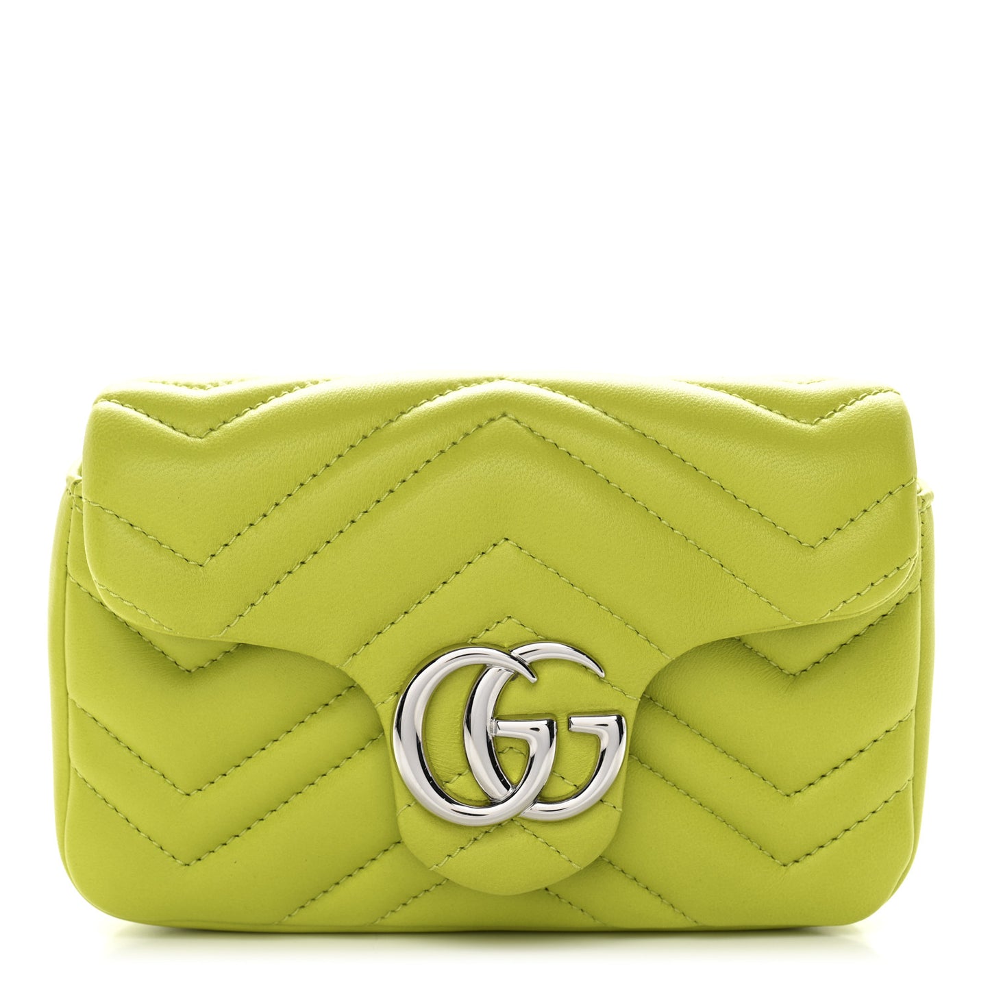 Lambskin Matelasse Mini GG Marmont Shoulder Bag Firefly