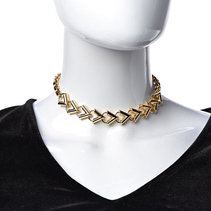 Louis Vuitton LVision Chain Necklace Gold 2 of 4