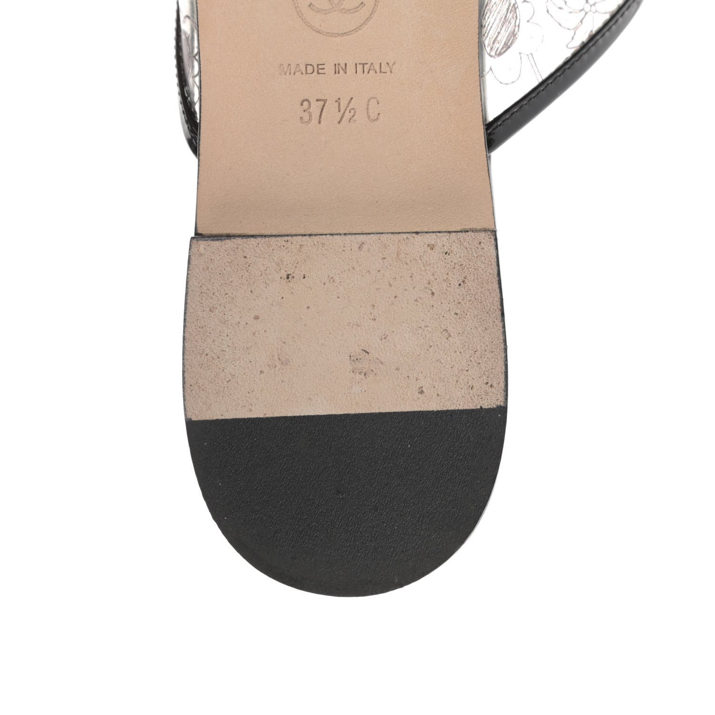 Patent PVC CC Sandal Mule 37.5 Black