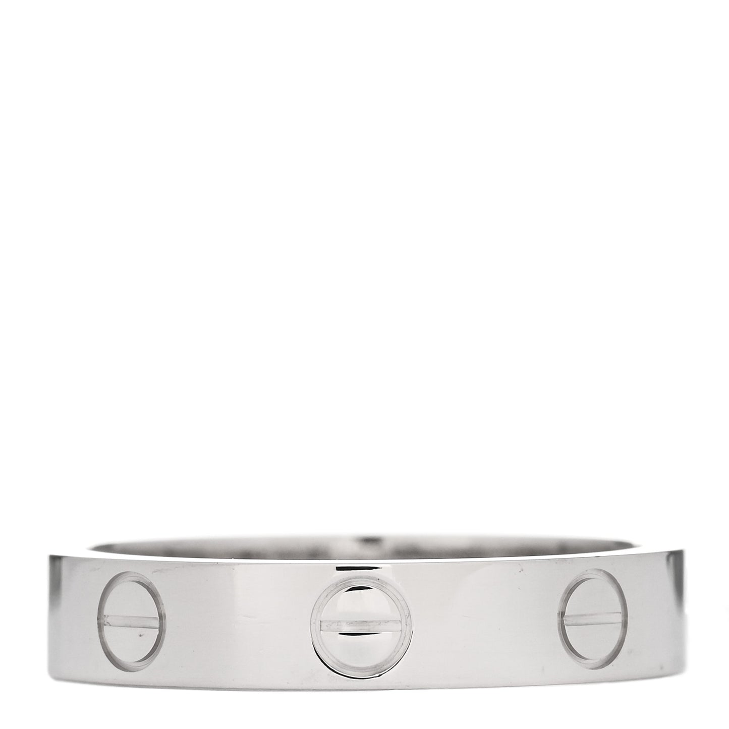 18K White Gold 3.5mm LOVE Wedding Band Ring 51 5.75
