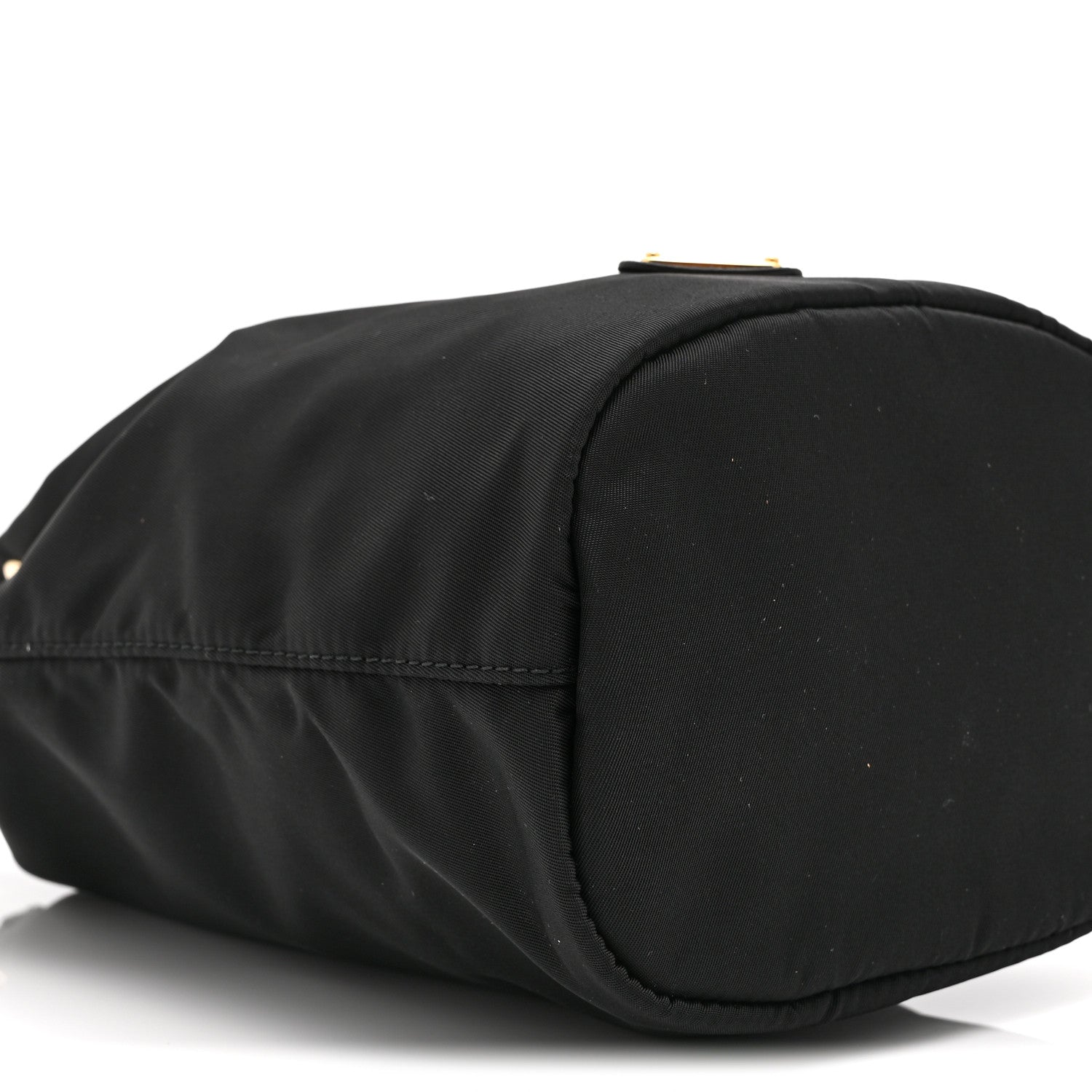 Prada Saffiano Tessuto Nylon Vela Bucket Wristlet Black 9 of 10
