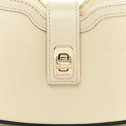 Gucci Calfskin Mini Moon Side Shoulder Bag Ivory 8 of 10