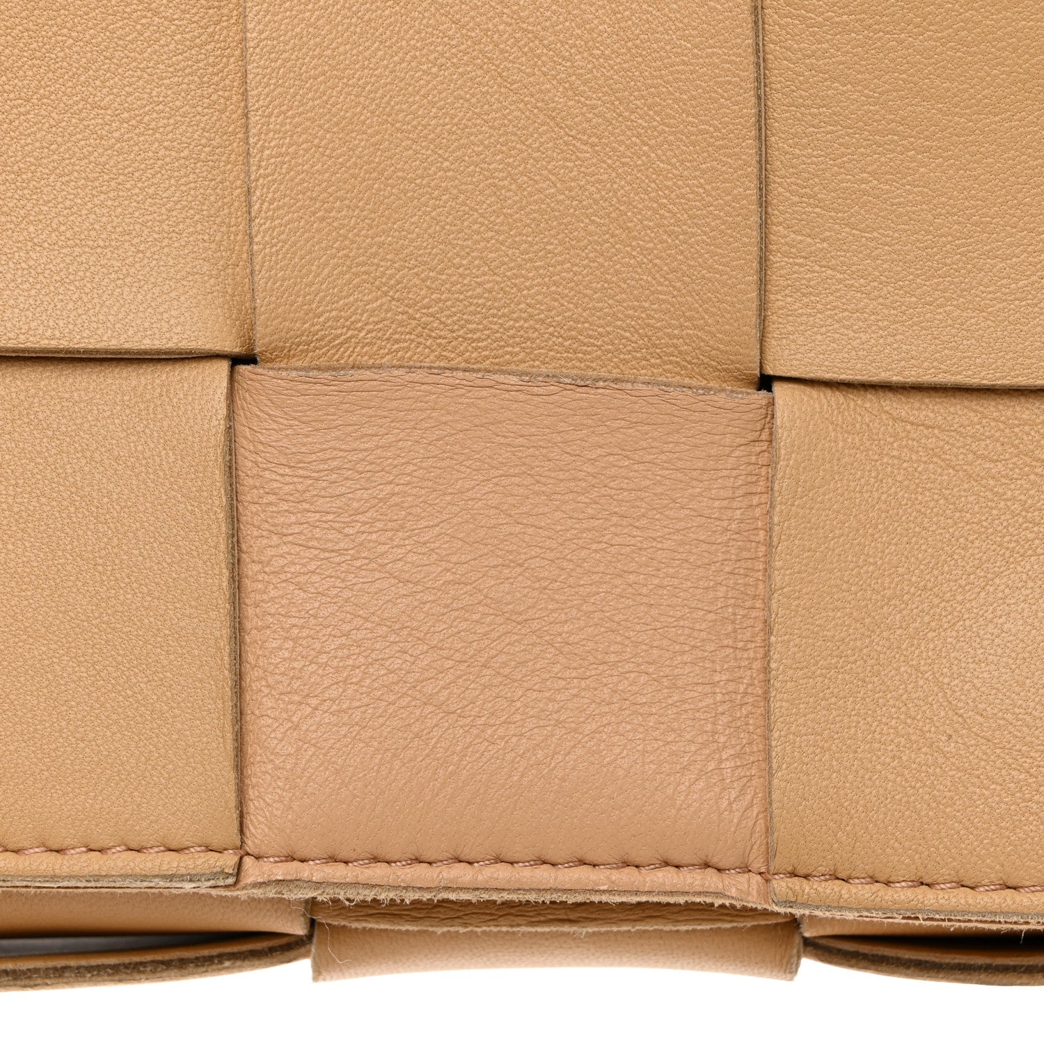 Bottega Veneta Lambskin Maxi Intrecciato Cassette Crossbody Bag Porridge 12 of 12