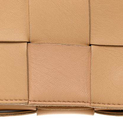 Bottega Veneta Lambskin Maxi Intrecciato Cassette Crossbody Bag Porridge 12 of 12