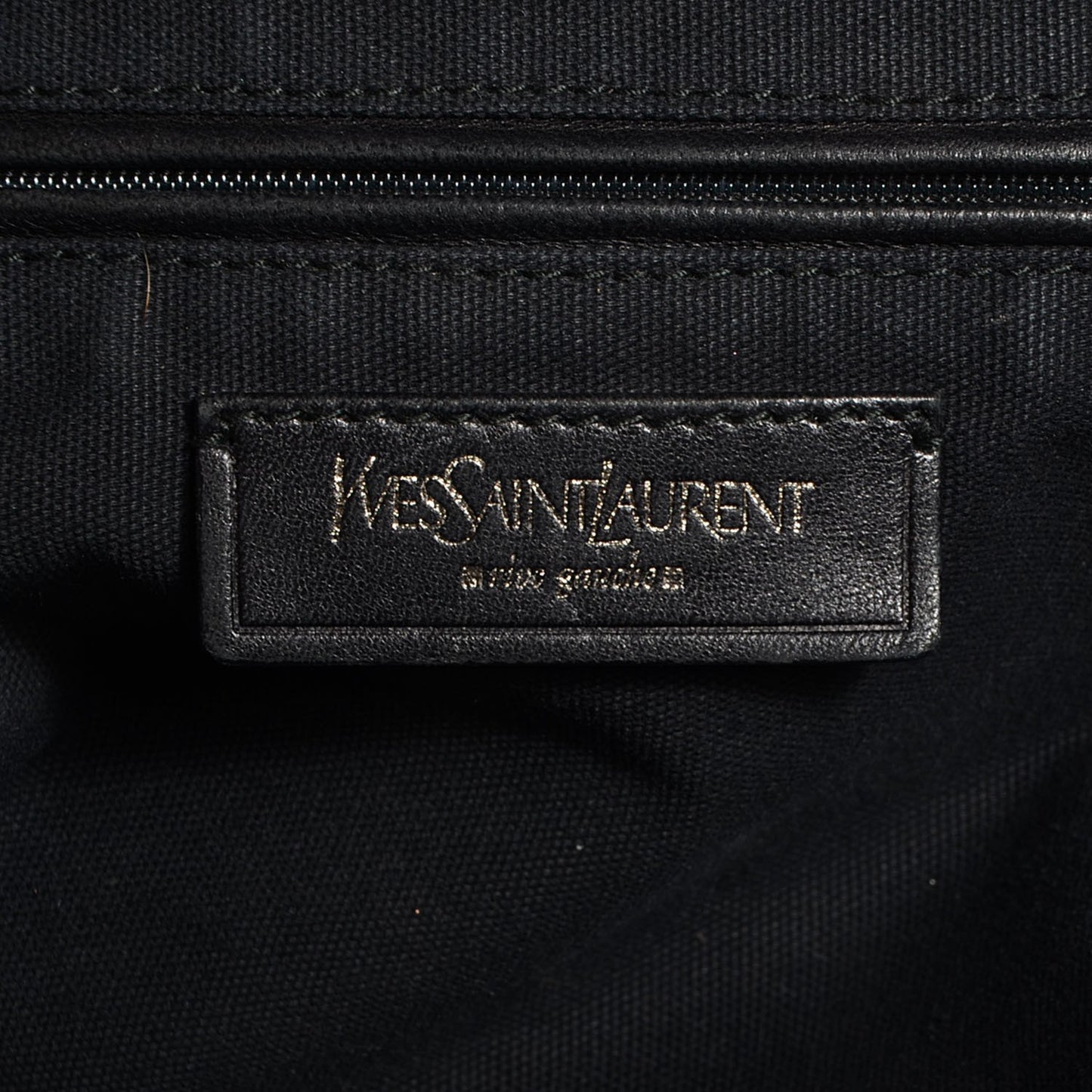 Coated Lambskin Large Easy Y Rock Bag Black