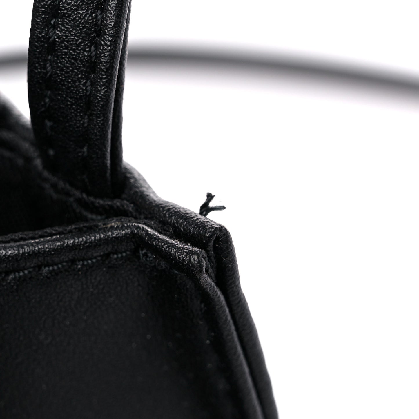 Vegan Leather Small Shopping Bag Black