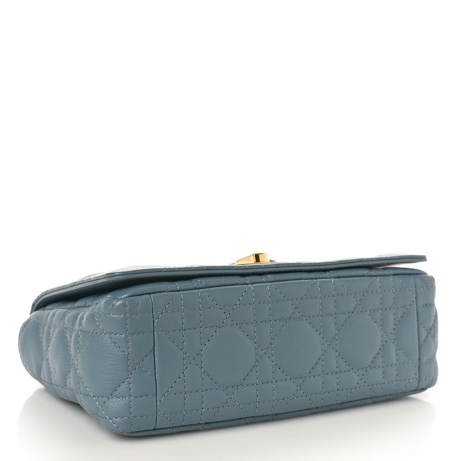 Christian Dior Calfskin Cannage Small Caro Bag Cloud Blue 4 of 10