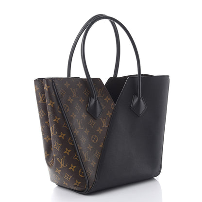 Louis Vuitton Calfskin Monogram Kimono Tote Black 3 of 9