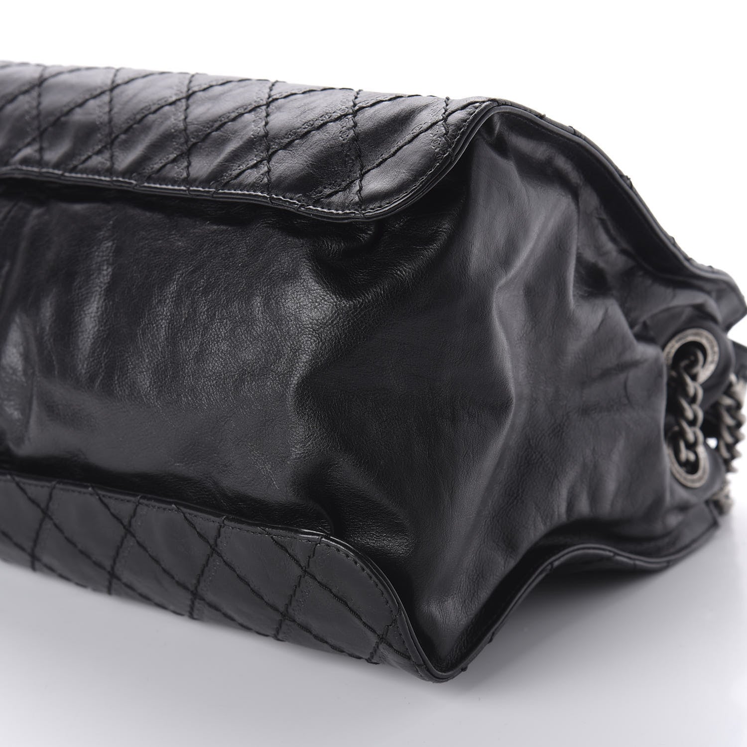 Chanel Calfskin CC Crave Tote Black 7 of 10