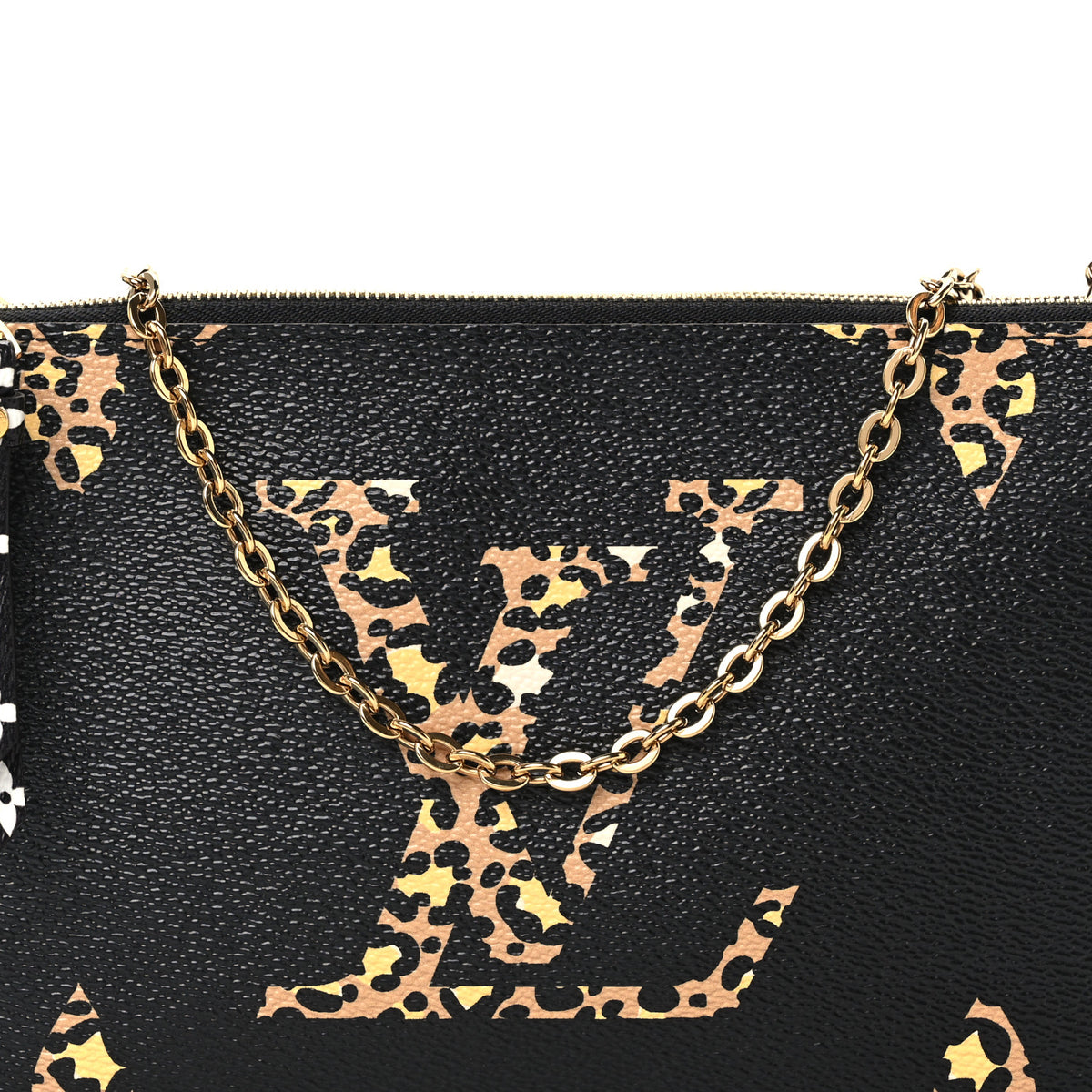 Louis Vuitton Monogram Giant Jungle Pochette Double Zip Black 9 of 12
