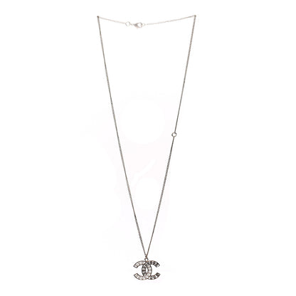 Chanel Pearl Crystal CC Pendant Necklace Gold 3 of 5