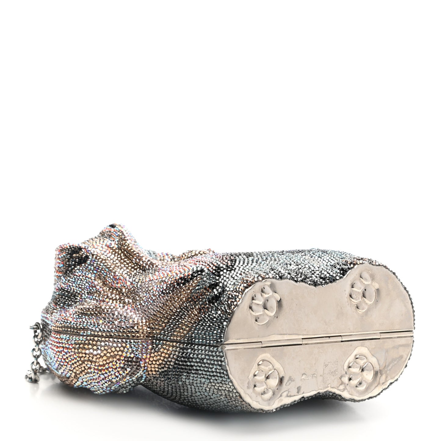 Crystal Yorkie Charlie Perla Minaudiere Clutch