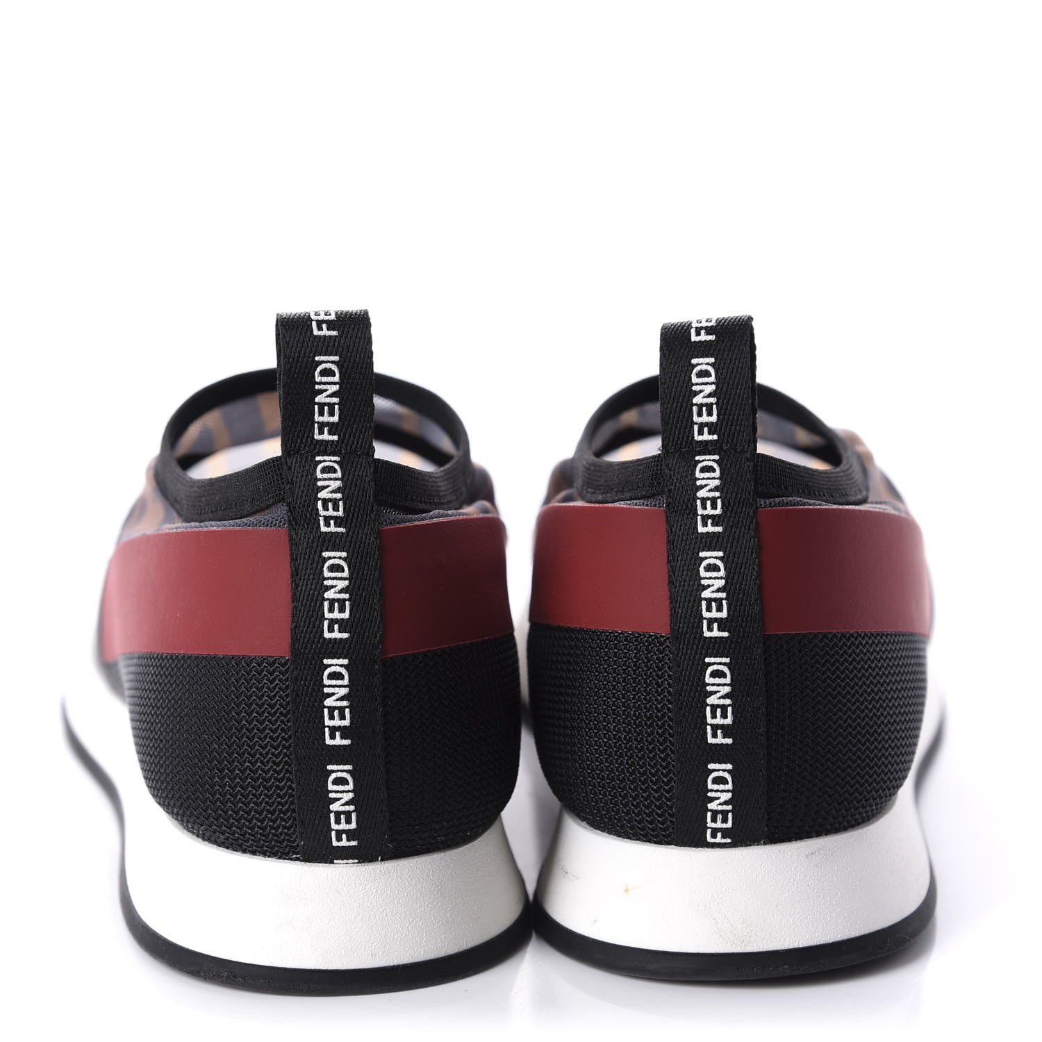 Fendi Technical Mesh FF Sneakers 37 Tobacco Red 6 of 9