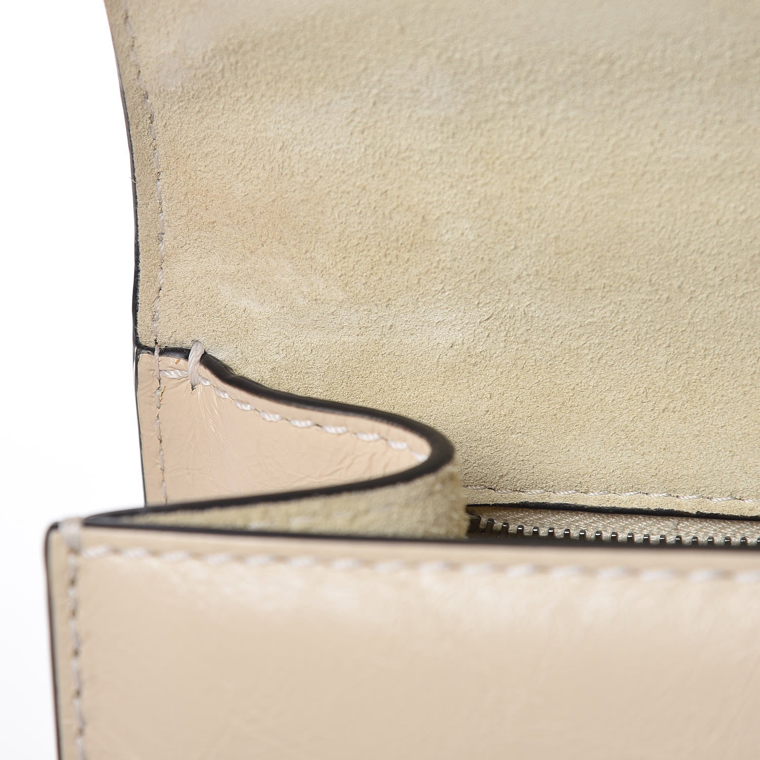 Valentino Garavani Craquele Calfskin Medium Glam Lock Rockstud Flap Light Ivory 10 of 12