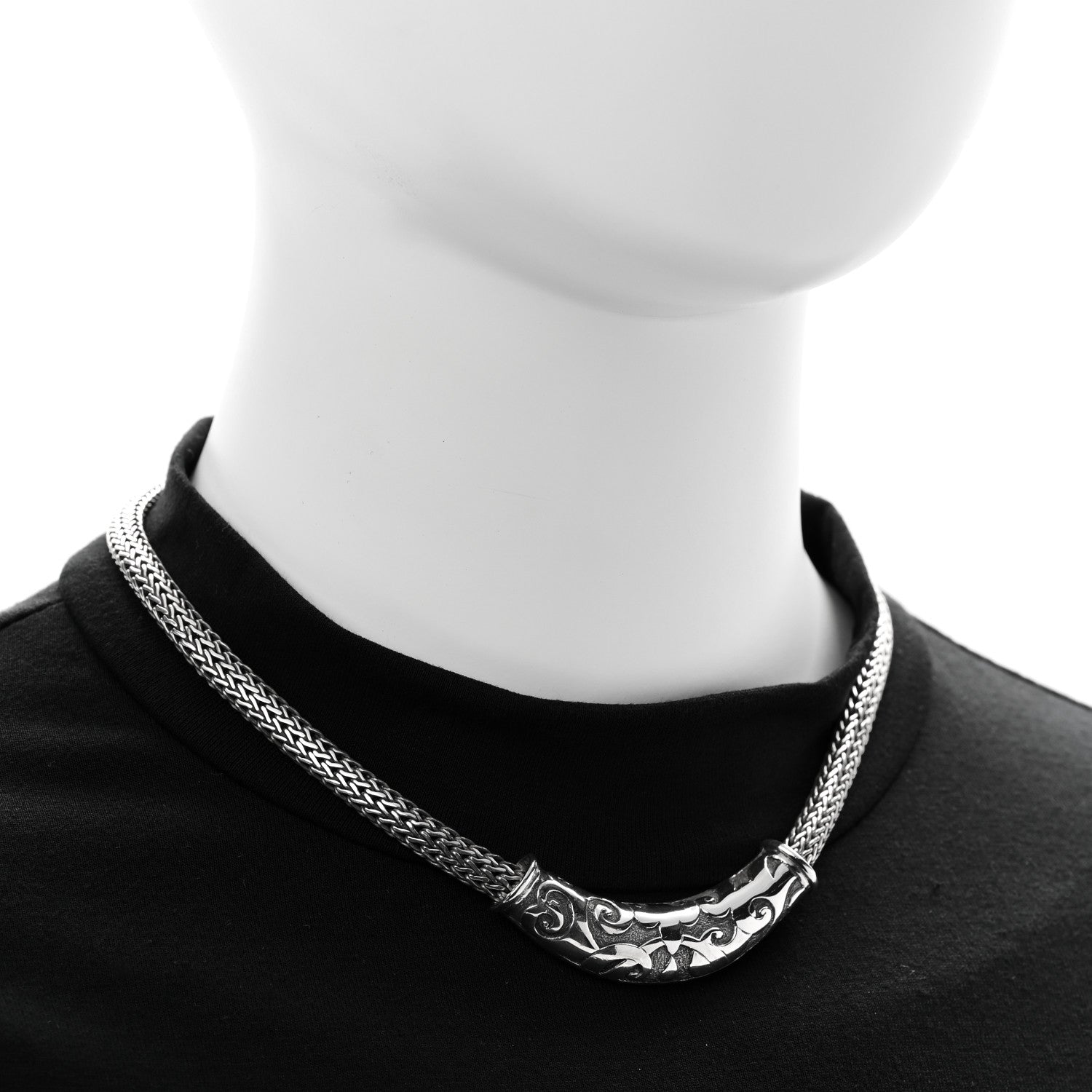 John Hardy Sterling Silver Slide Pendant Necklace 2 of 6