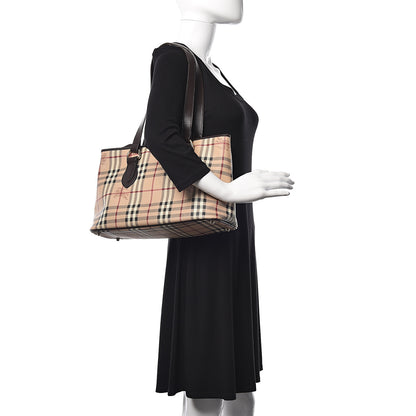 Burberry Haymarket Check Medium Regent Tote Chocolate 2 of 11