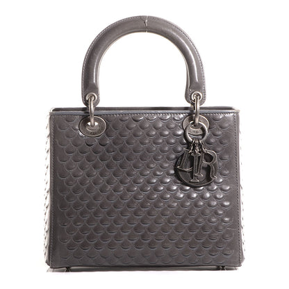 Christian Dior Lambskin Fish Scale Detail Medium Lady Dior 1 of 7