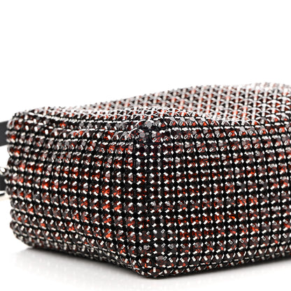 Alexander Wang Mesh Crystal Rhinestone Mini Heiress Pouch Cola 7 of 8