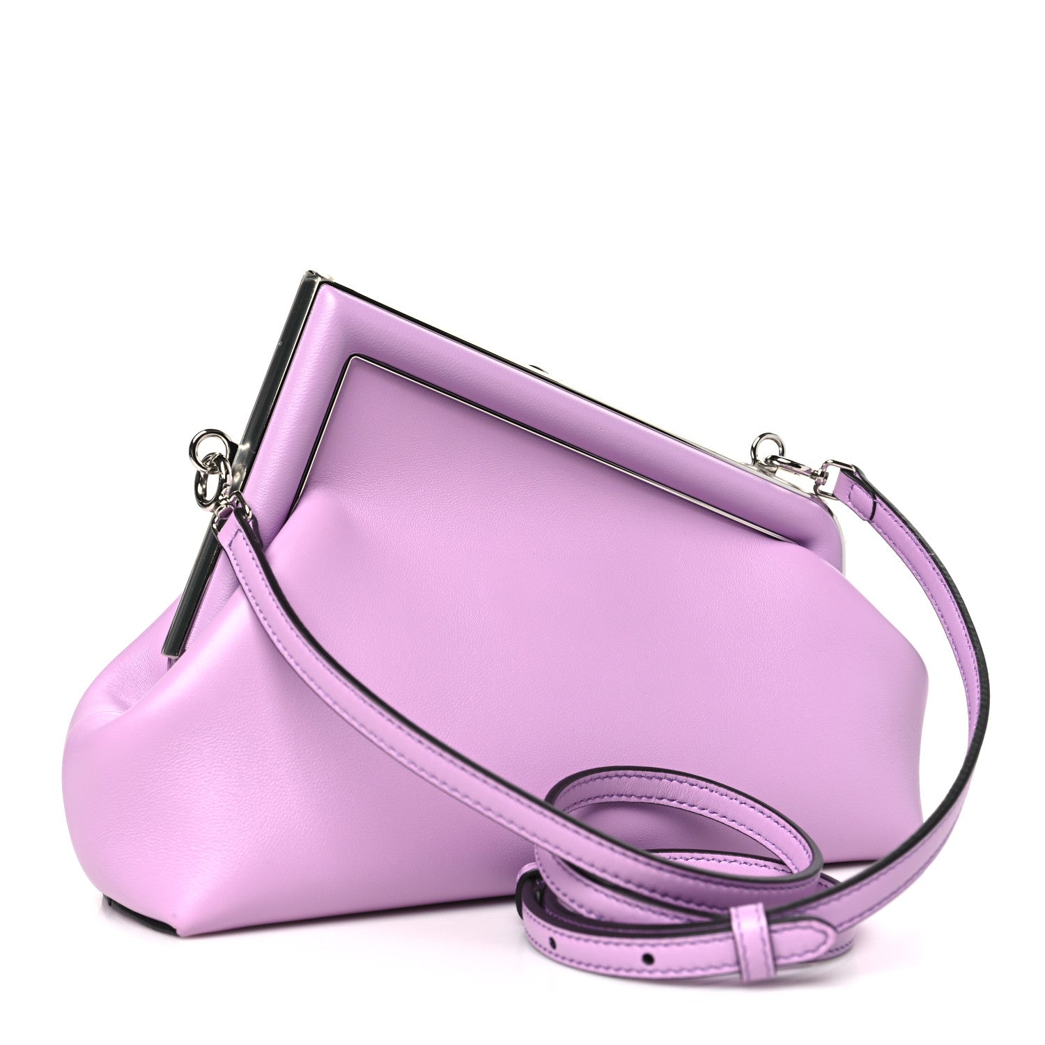 Fendi Shiny Nappa Small Fendi First Violetta 3 of 10