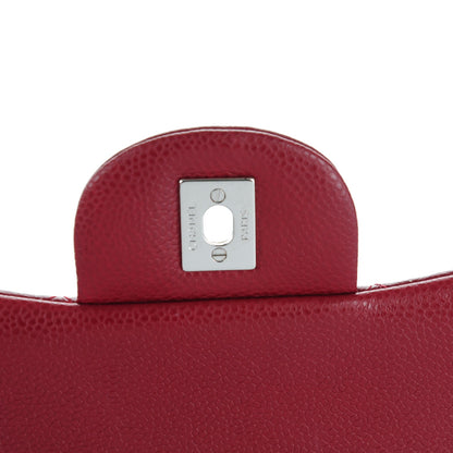Chanel Caviar Quilted Jumbo Double Flap Dark Red 6 of 8