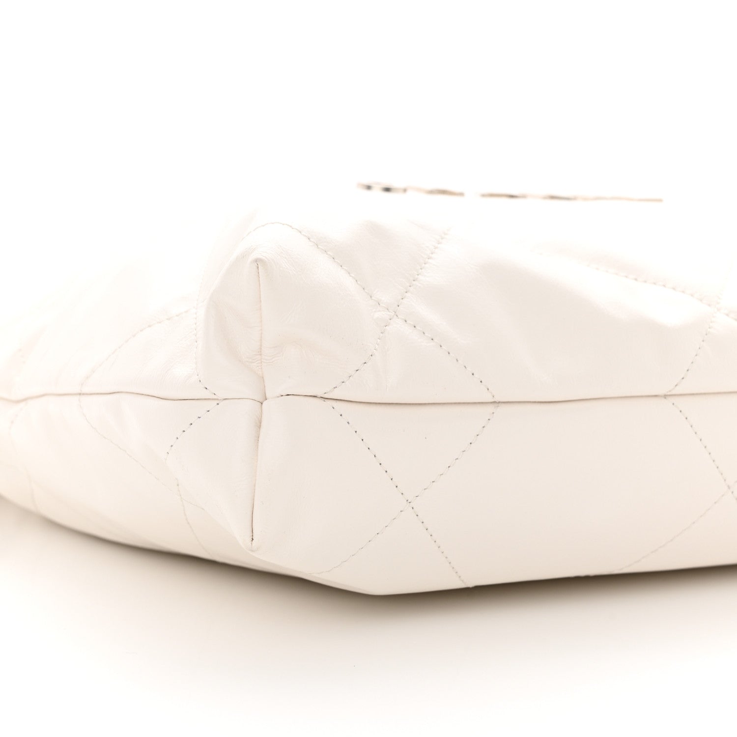 Chanel Shiny Calfskin Quilted Small Chanel 22 White 4 of 11