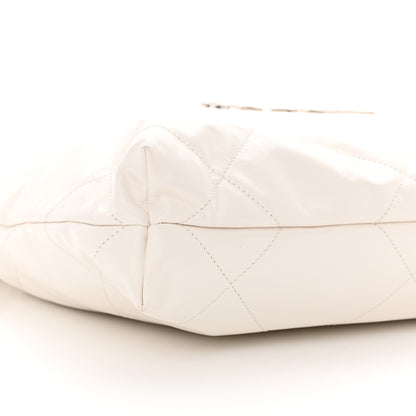 Chanel Shiny Calfskin Quilted Small Chanel 22 White 4 of 11
