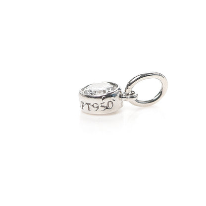 Tiffany Platinum Diamond .14ct Charm 4 of 5
