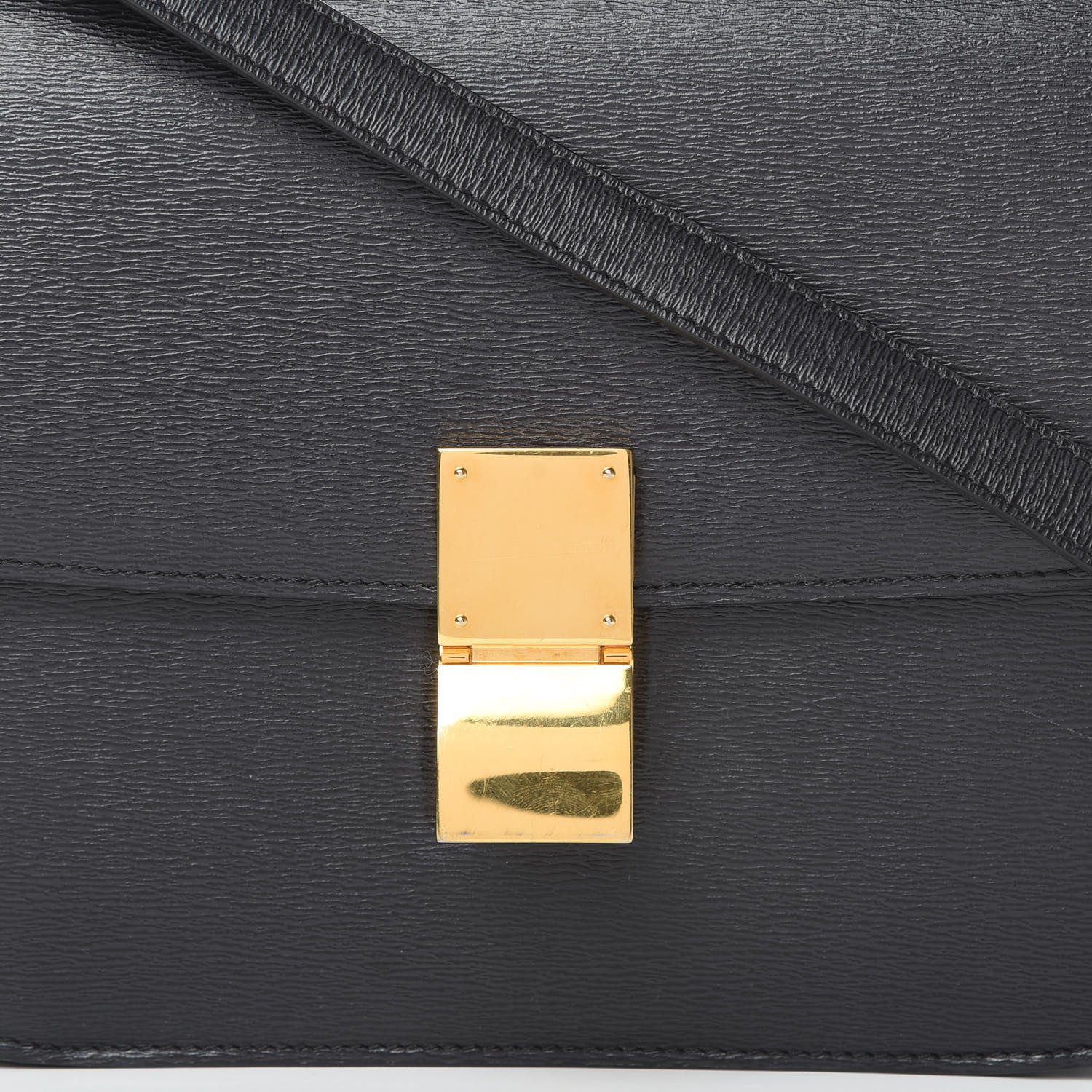 Celine Liege Calfskin Medium Classic Box Bag Black 8 of 12