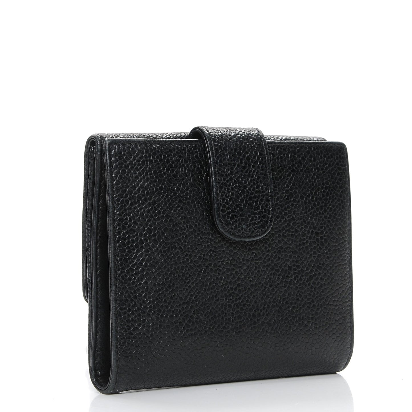 Caviar Timeless CC Compact French Wallet Black
