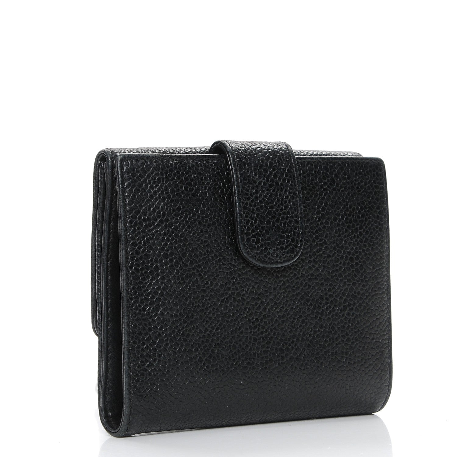 Chanel Caviar Timeless CC Compact French Wallet Black 3 of 9