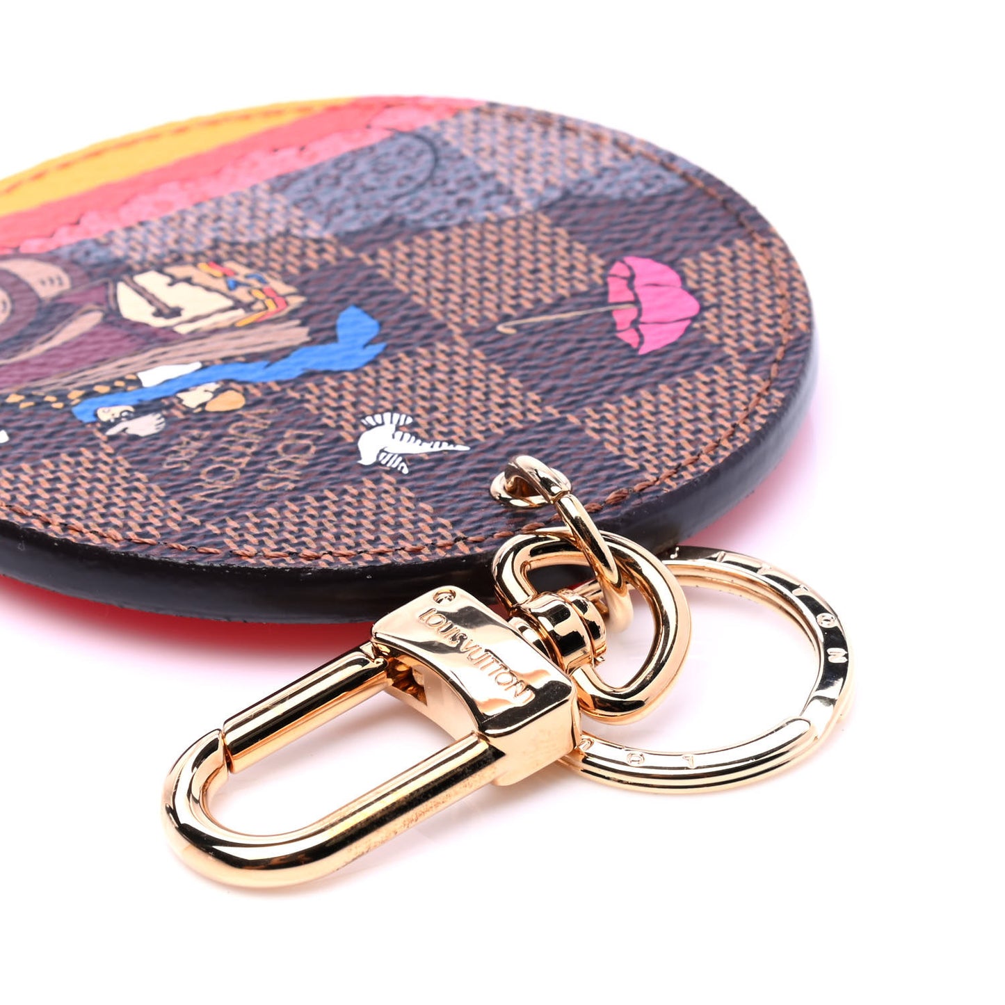 Damier Ebene 2015 Christmas Animation Bag Charm Key Ring