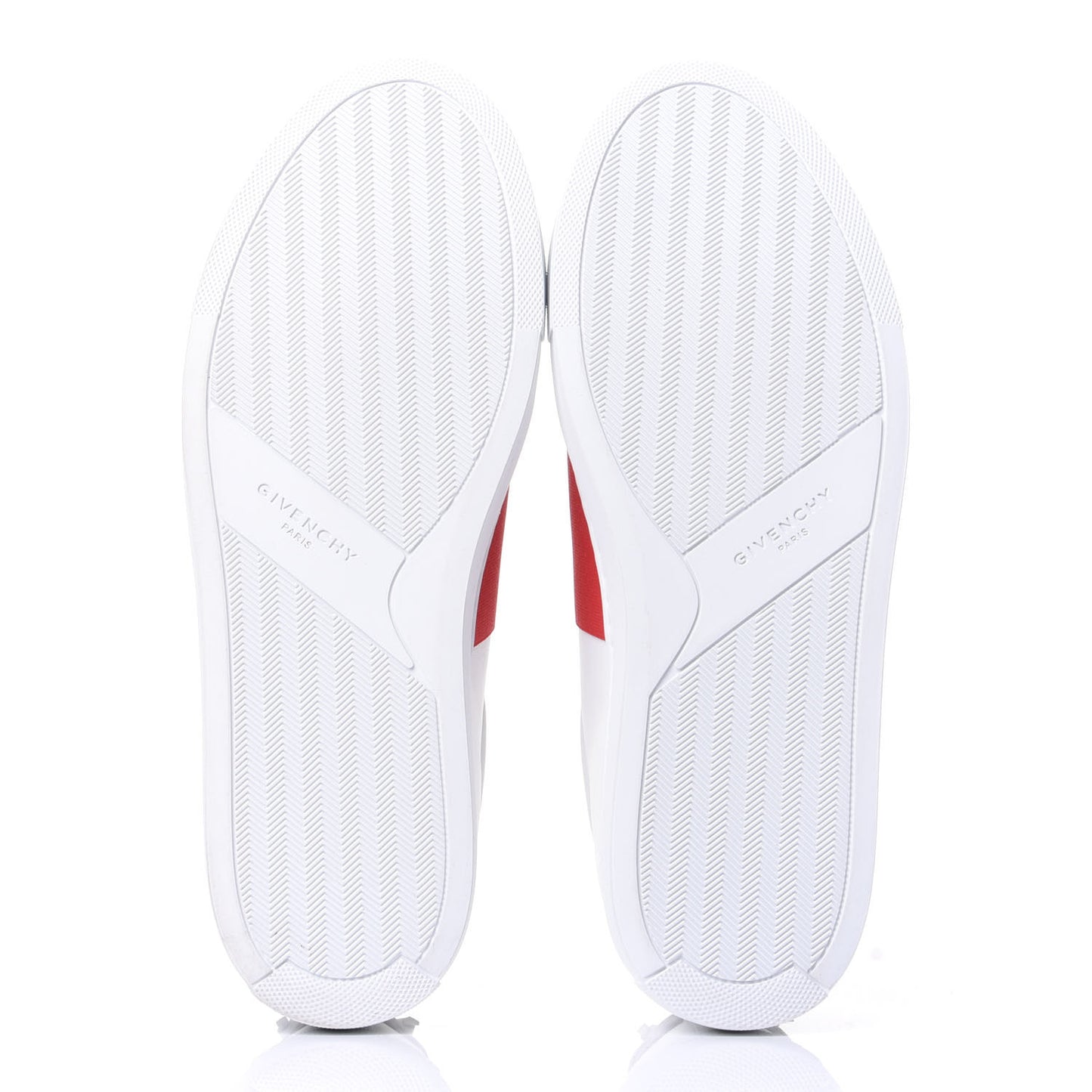 Calfskin Band Logo Mens Urban Street Sneakers 42 White Red
