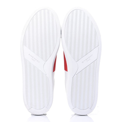 Givenchy Calfskin Band Logo Mens Urban Street Sneakers 42 White Red 7 of 11
