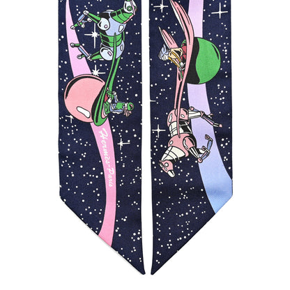 Hermes Silk Space Derby Twilly Marine Rose Multicolor 5 of 5