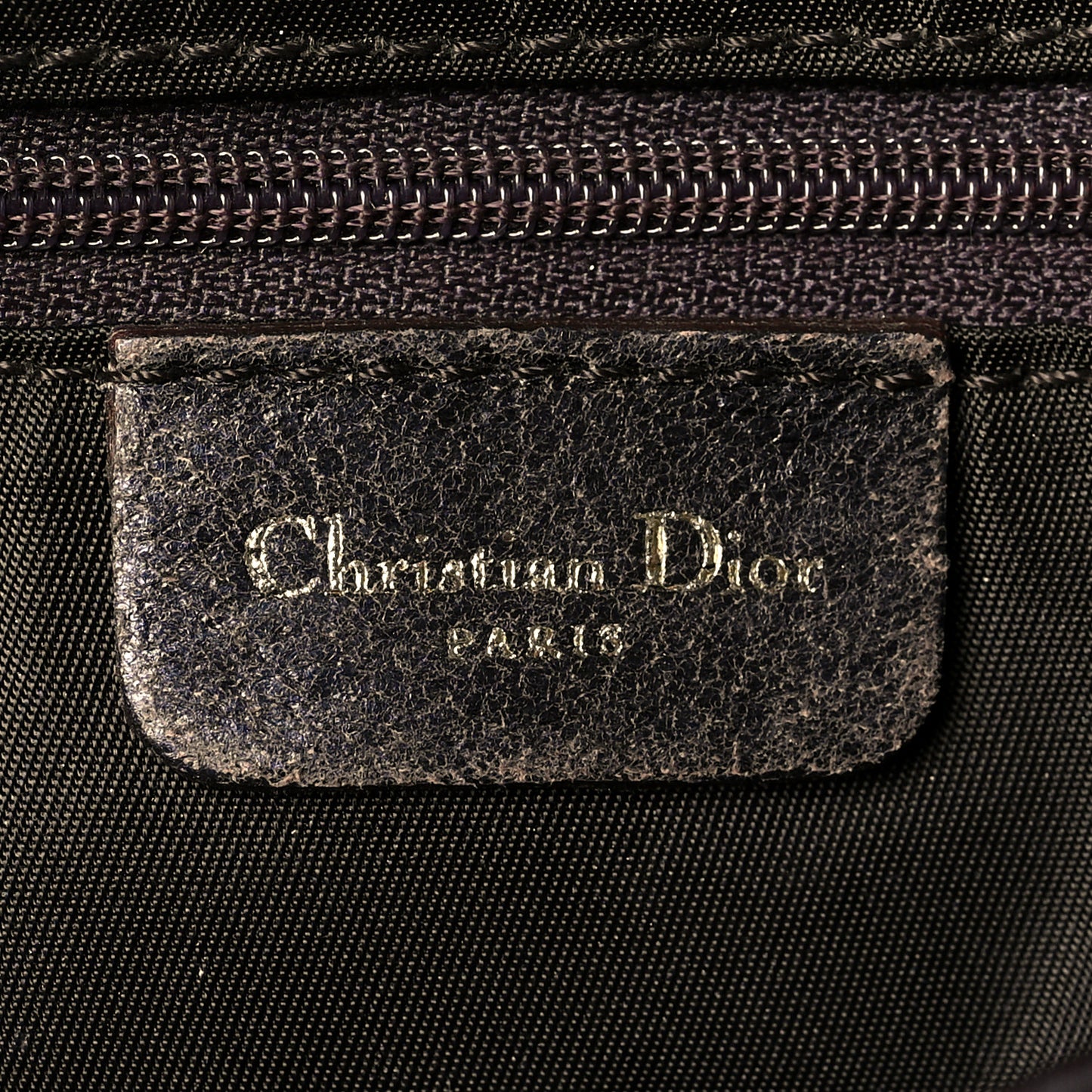 Distressed Calfskin Saddle Bag Brown